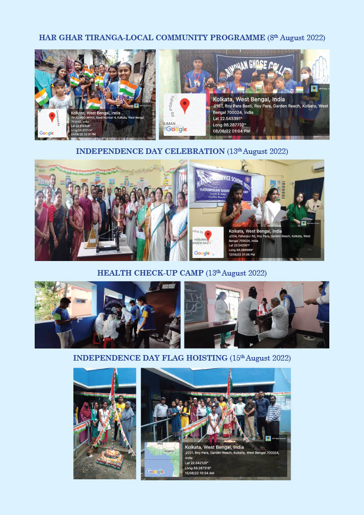NSS activities leading to Independence Day